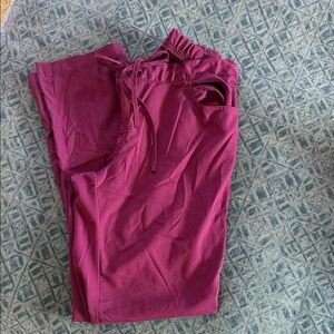 Grey's Anatomy Maroon Scrub Pants